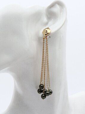 Alexis Bittar Elegant Tassel Stud Earrings